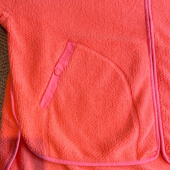 Free People Ziggy Up Fleece in Sundance Orange Zip Up Sweatshirt - Picture 7 of 12